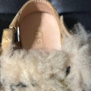 UGG Tan and Cream Cozy Slippers